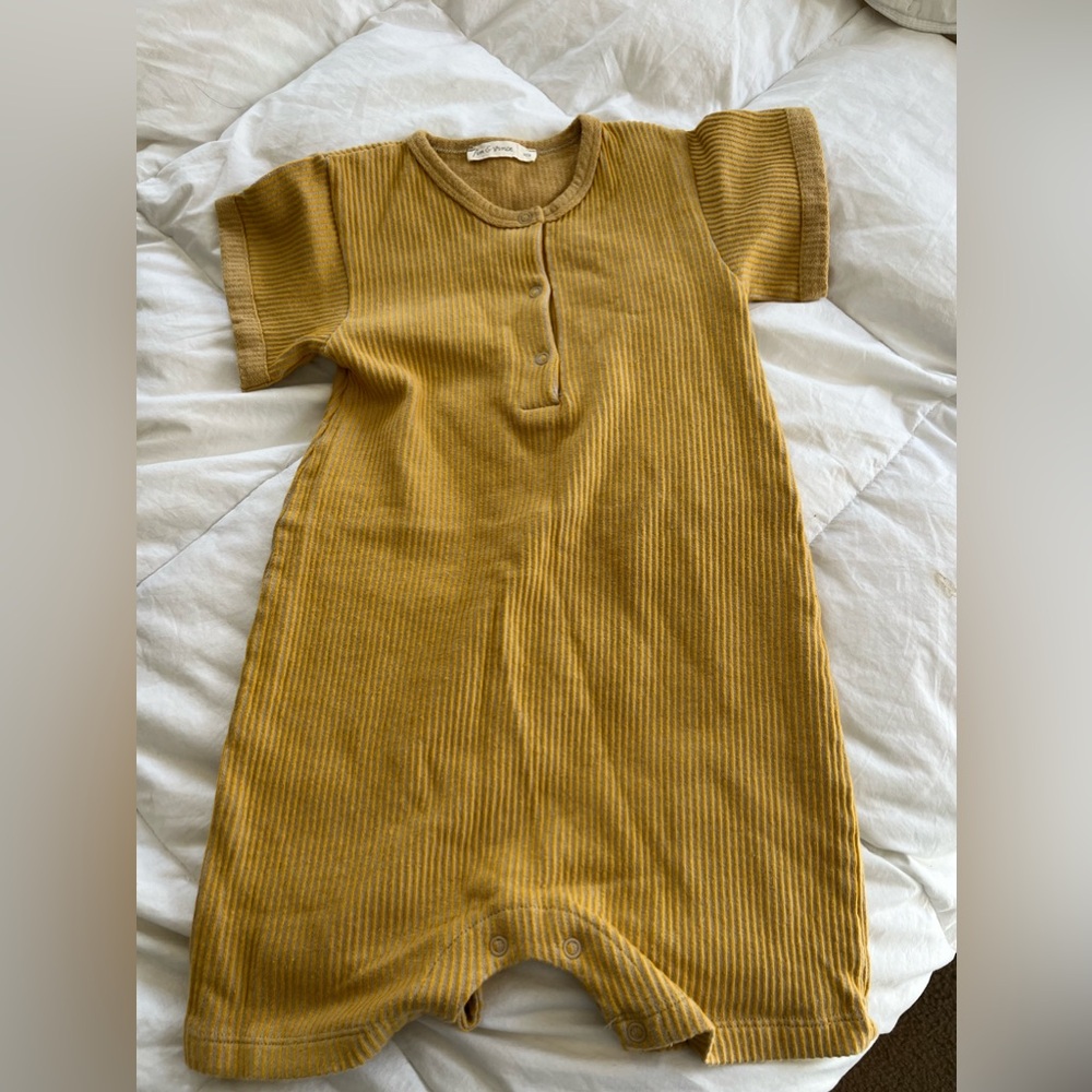 Fin & Vince romper in golden rod